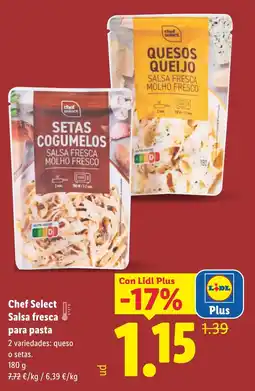 Lidl Chef Select Salsa fresca para pasta oferta