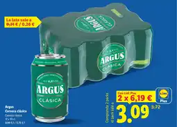 Lidl ARGUS Cerveza clásica oferta