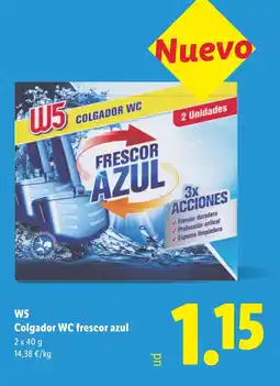 Lidl W5 Colgador WC frescor azul oferta