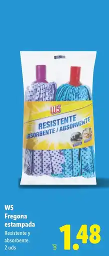 Lidl W5 Fregona estampada oferta