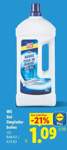 Lidl W5 Gel limpiador baños oferta