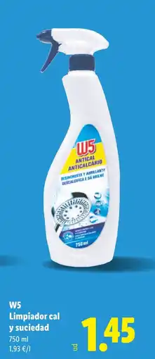 Lidl W5 Limpiador cal y suciedad oferta