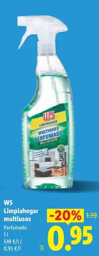 Lidl W5 Limpiahogar multiusos oferta
