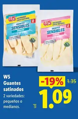 Lidl W5 Guantes satinados oferta