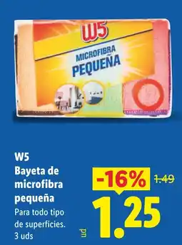 Lidl W5 Bayeta de microfibra pequeña oferta