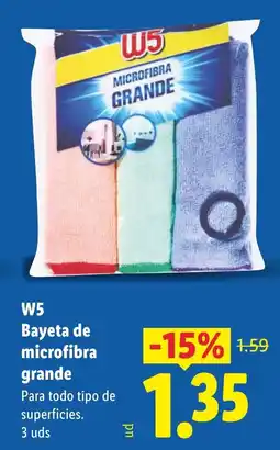Lidl W5 Bayeta de microfibra grande oferta