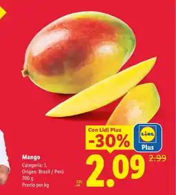 Lidl Mango oferta