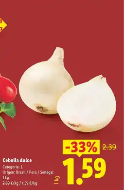 Lidl Cebolla dulce oferta