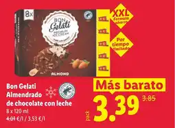 Lidl BON GELATI Almendrado de chocolate con leche oferta