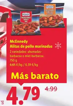 Lidl MCENNEDY Alitas de pollo marinadas oferta