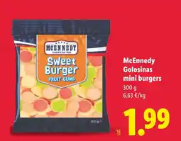 Lidl MCENNEDY Golosinas mini burgers oferta