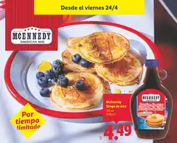 Lidl MCENNEDY Sirope de arce oferta