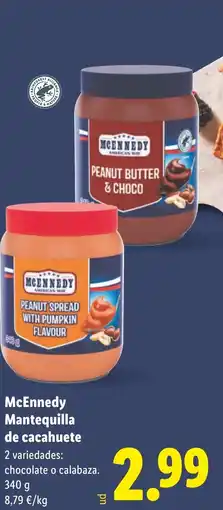 Lidl MCENNEDY Mantequilla de cacahuete oferta