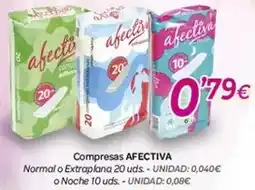 Alsara Supermercados Afectiva - compresas oferta