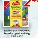 Alsara Supermercados Campofrío - salchichas frankfurt oferta