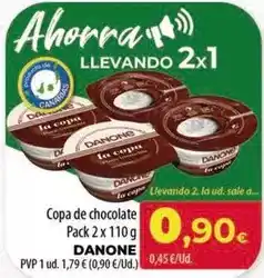 Spar Tenerife Danone - copa de chocolate oferta
