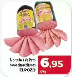 Spar Tenerife Elpozo - mortadela de pavo con o sin aceitunas oferta