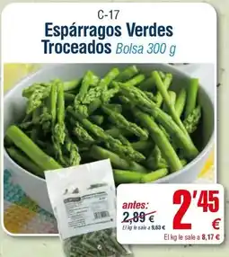 Abordo Espárragos verdes troceados oferta