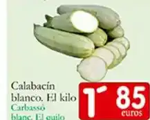 Supermercados Bip Bip Calabacin blanco oferta