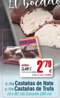 Abordo Bo - castanas de nata oferta