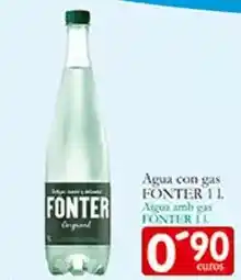 Supermercados Bip Bip Fonter - agua con gas 1l oferta