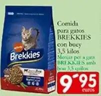 Supermercados Bip Bip Brekkies - comida para gatos con buey oferta