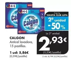 Supermercados Lupa Calgón - antical lavadora oferta