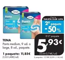 Supermercados Lupa Tena - pants medium o large oferta