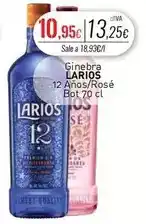 Larios - ginebra 12 años/rosé bot