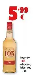 TOP Cash & Carry Brandy 103 etiqueta blanca oferta