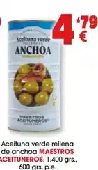 TOP Cash & Carry Maestro - aceituna verde rellena de anchoa oferta
