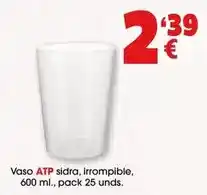 TOP Cash & Carry Vaso sidra, irrompible, 600 ml., pack 25 unds oferta