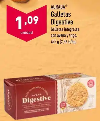 ALDI Aurada Galletas Digestive 425g oferta