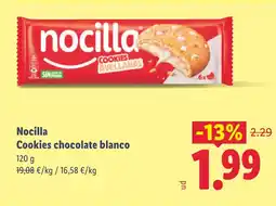 Lidl NOCILLA Cookies chocolate blanco oferta