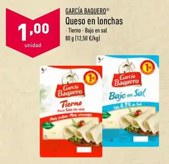 ALDI Garciá Baquero Queso en lonchas 80g oferta