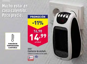 ALDI Quigg Calefactor de enchufe oferta
