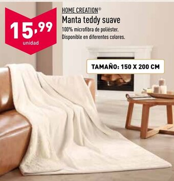 ALDI Home Creation Manta teddy suave oferta