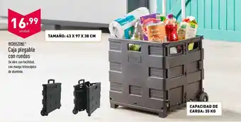 ALDI Workzone Caja plegable con ruedas oferta