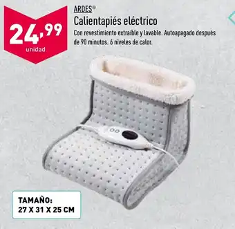 ALDI Ardes Calientapies eléctrico oferta