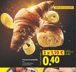 Lidl Croissant de mantequilla oferta