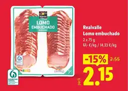 Lidl Realvalle Lomo embuchado oferta