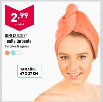ALDI Home Creation Toalla turbante oferta