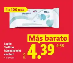 Lidl Lupilu Toallitas húmedas bebé comfort oferta