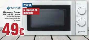 FROIZ Grunkel Microondas MW201G 20 I blanco oferta