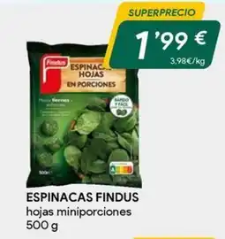 Masymas FINDUS Espinacas oferta