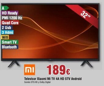 FROIZ Televisor Xiaomi Mi Tv 4A HD STV Android oferta