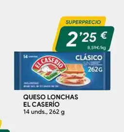 Masymas EL CASERÍO Queso lonchas oferta