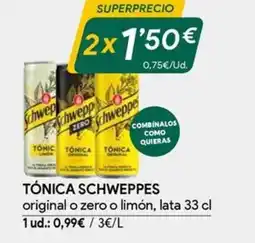 Masymas SCHWEPPES Tónica oferta