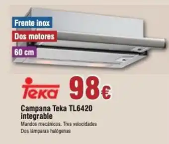 FROIZ Teka Campana TL6420 integrable oferta