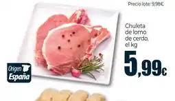 Unide Market Chuleta de lomo de cerdo oferta